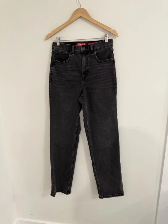 Spanx High-Rise Sculpting jeans in vintage Black sz MT #FF - Picture 2 of 5